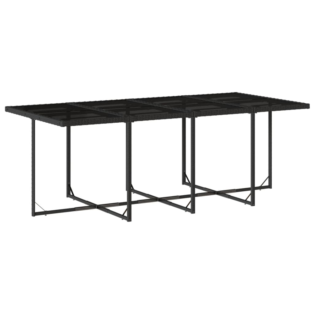 9-delige Tuinset poly rattan zwart is nu te koop bij PeponiXL, paradijselijk wonen!