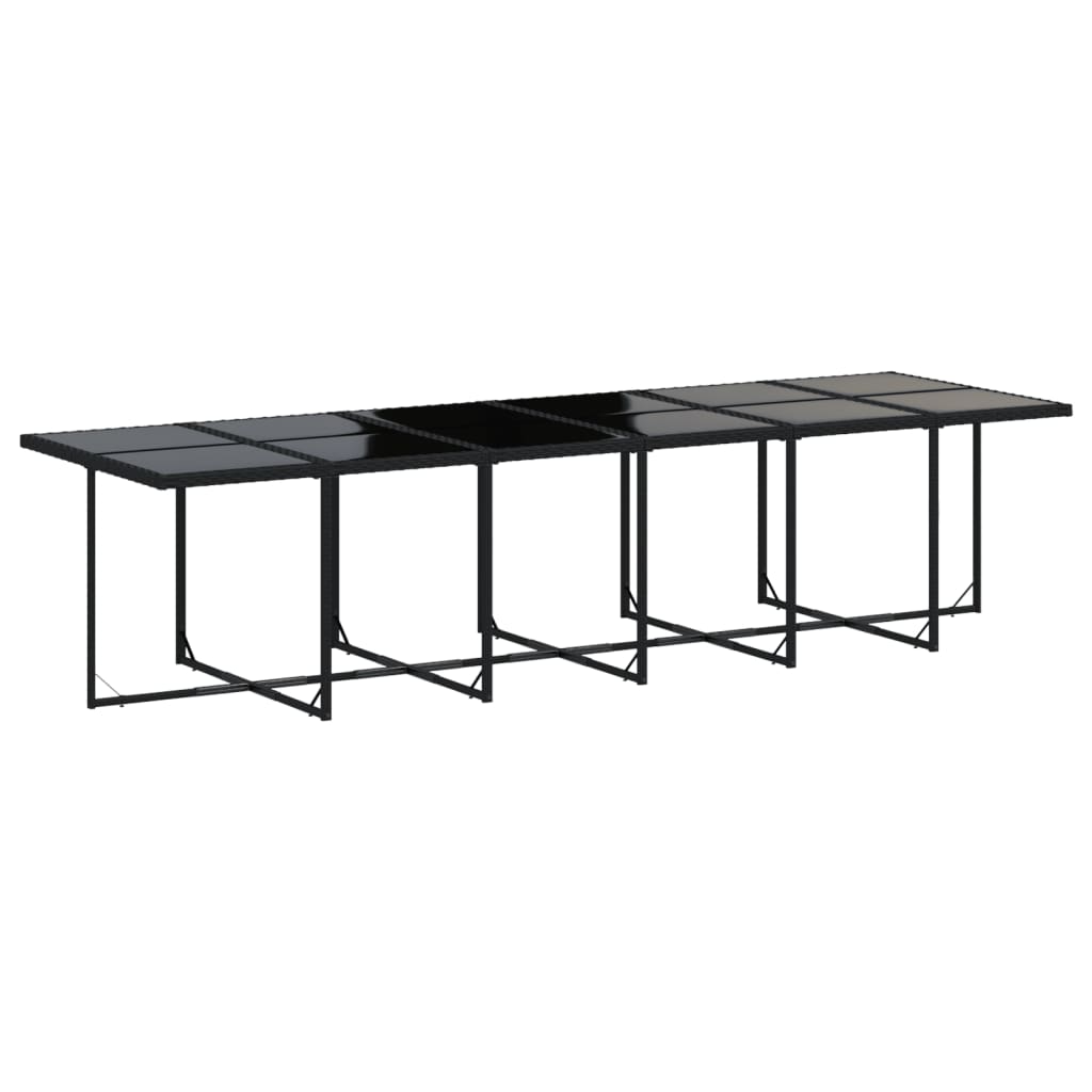13-delige Tuinset met kussens poly rattan zwart is nu te koop bij PeponiXL, paradijselijk wonen!