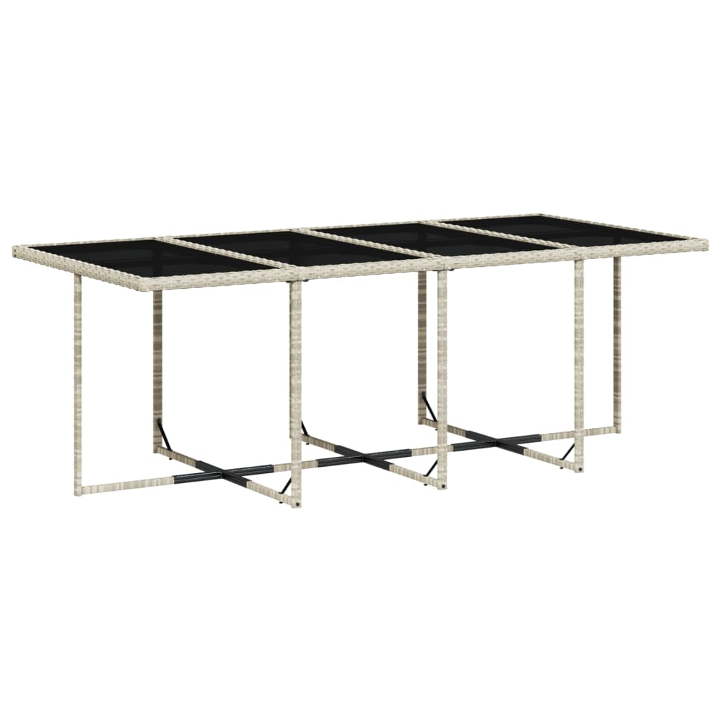 13-delige Tuinset met kussens poly rattan lichtgrijs is nu te koop bij PeponiXL, paradijselijk wonen!