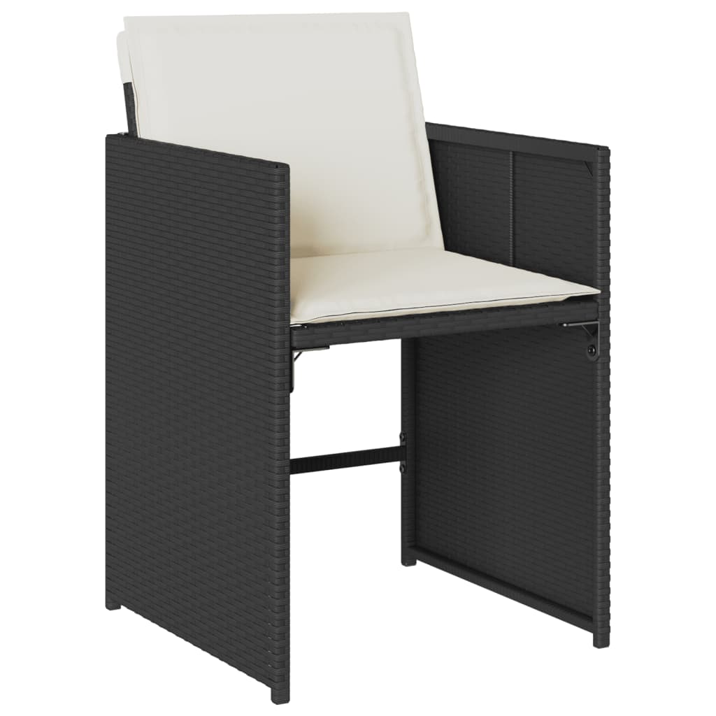 15-delige Tuinset met kussens poly rattan zwart is nu te koop bij PeponiXL, paradijselijk wonen!