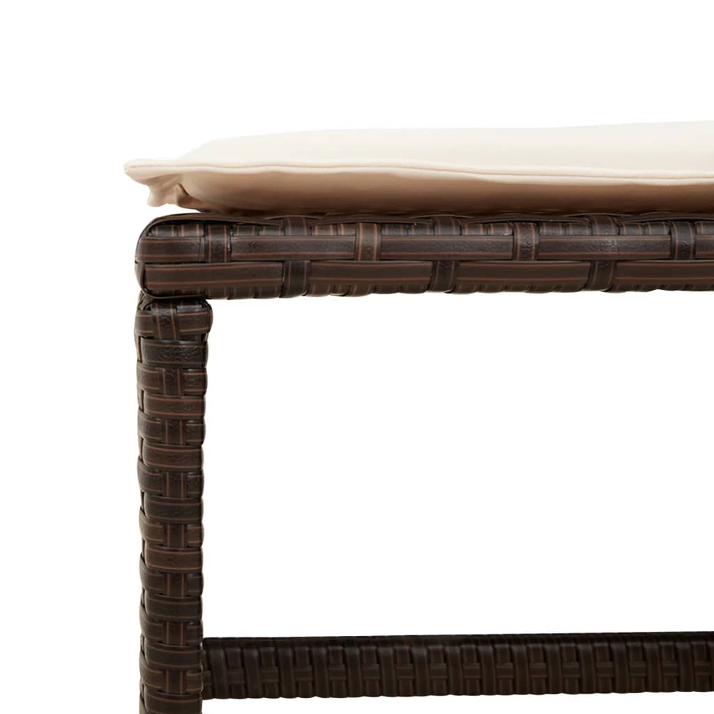 15-delige Tuinset met kussens poly rattan bruin is nu te koop bij PeponiXL, paradijselijk wonen!