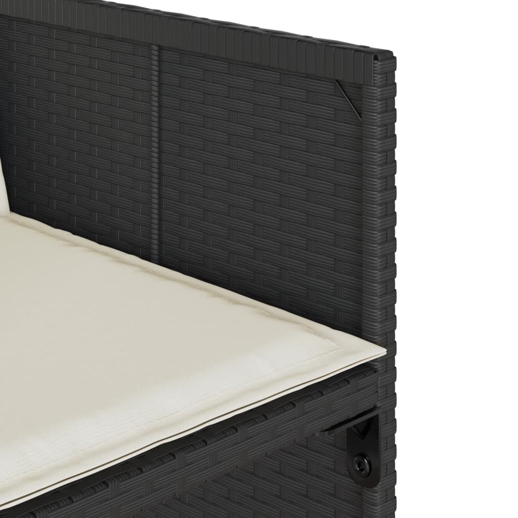 17-delige Tuinset met kussens poly rattan zwart is nu te koop bij PeponiXL, paradijselijk wonen!