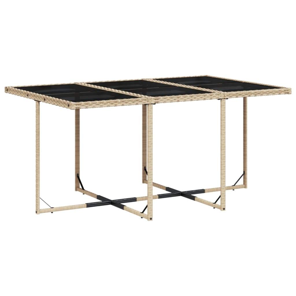 11-delige Tuinset met kussens poly rattan gemengd beige is nu te koop bij PeponiXL, paradijselijk wonen!