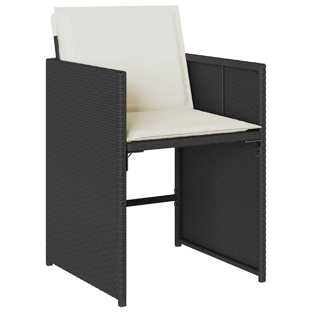 15-delige Tuinset met kussens poly rattan zwart is nu te koop bij PeponiXL, paradijselijk wonen!