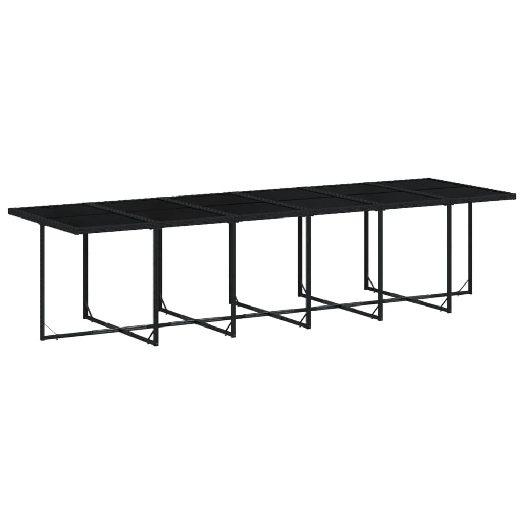 17-delige Tuinset met kussens poly rattan zwart is nu te koop bij PeponiXL, paradijselijk wonen!