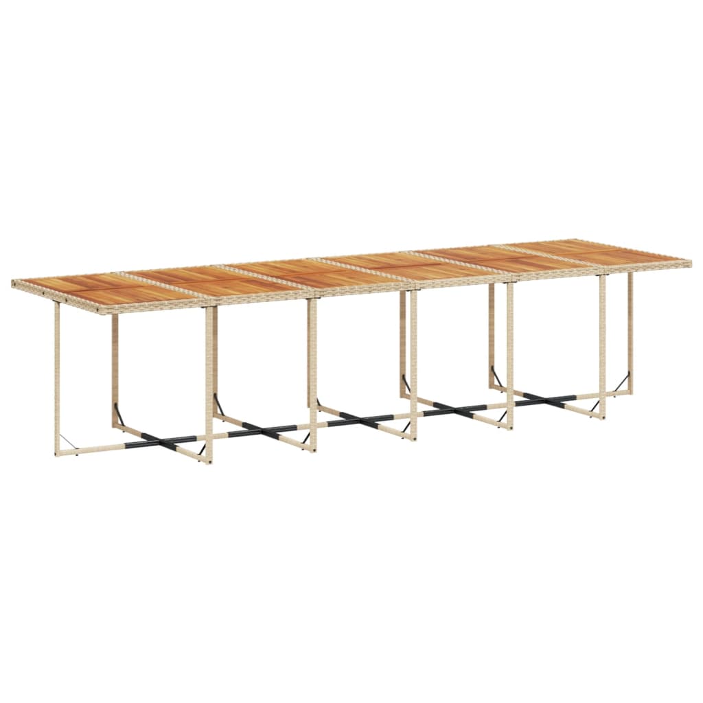 17-delige Tuinset met kussens poly rattan beige is nu te koop bij PeponiXL, paradijselijk wonen!