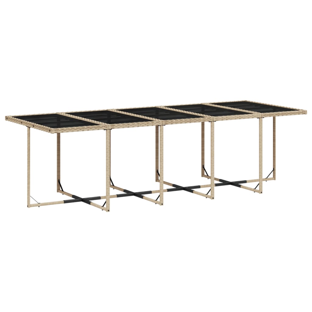 11-delige Tuinset met kussens poly rattan gemengd beige is nu te koop bij PeponiXL, paradijselijk wonen!