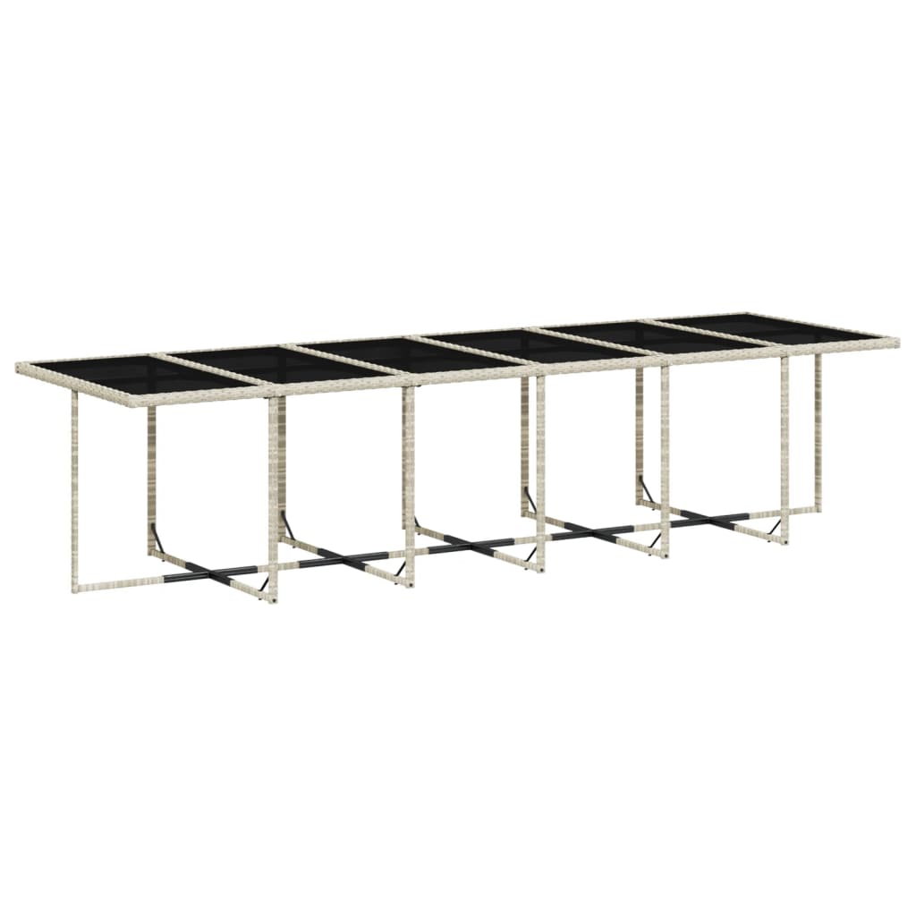 17-delige Tuinset met kussens poly rattan lichtgrijs is nu te koop bij PeponiXL, paradijselijk wonen!