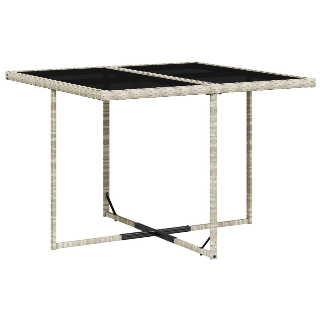 9-delige Tuinset met kussens poly rattan lichtgrijs is nu te koop bij PeponiXL, paradijselijk wonen!