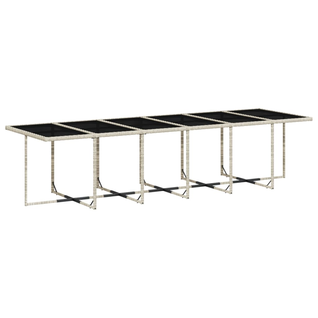 17-delige Tuinset met kussens poly rattan lichtgrijs is nu te koop bij PeponiXL, paradijselijk wonen!