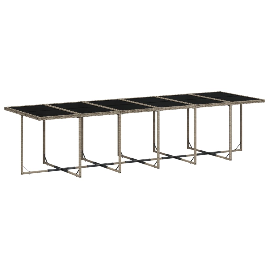 13-delige Tuinset met kussens poly rattan grijs is nu te koop bij PeponiXL, paradijselijk wonen!