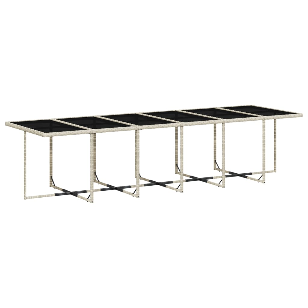 13-delige Tuinset met kussens poly rattan lichtgrijs is nu te koop bij PeponiXL, paradijselijk wonen!