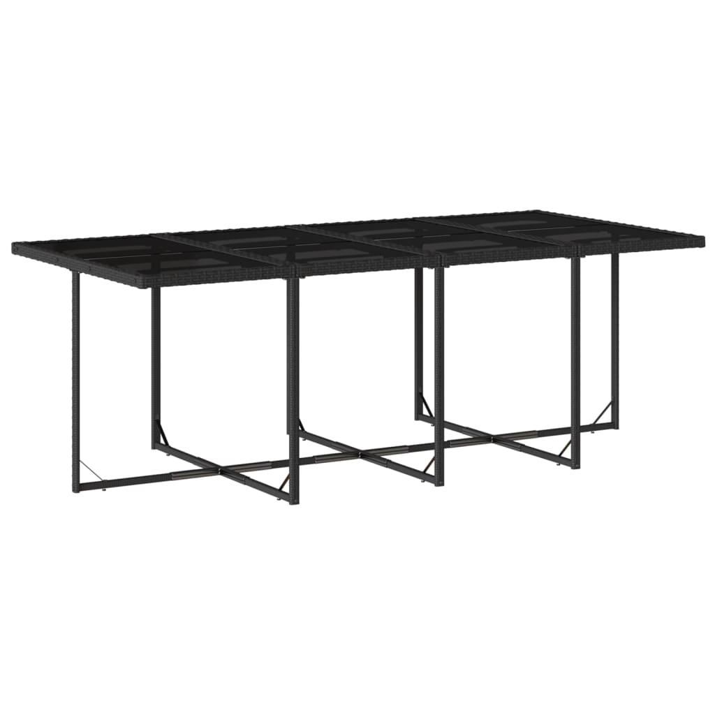 9-delige Tuinset poly rattan zwart is nu te koop bij PeponiXL, paradijselijk wonen!
