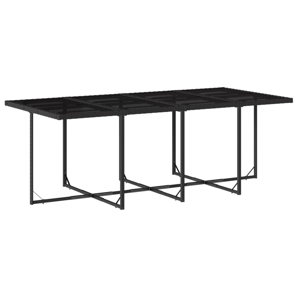 9-delige Tuinset poly rattan zwart is nu te koop bij PeponiXL, paradijselijk wonen!
