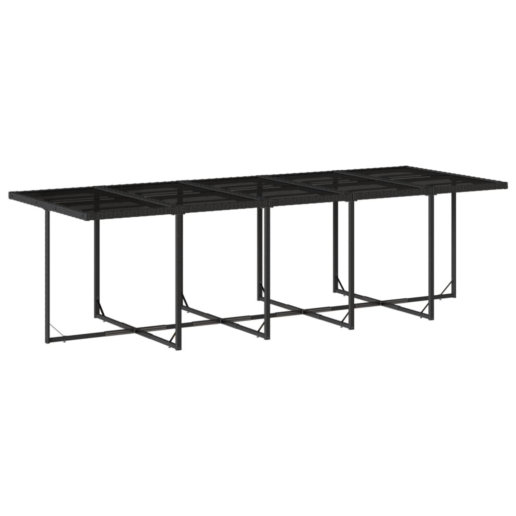 11-delige Tuinset met kussens poly rattan zwart is nu te koop bij PeponiXL, paradijselijk wonen!