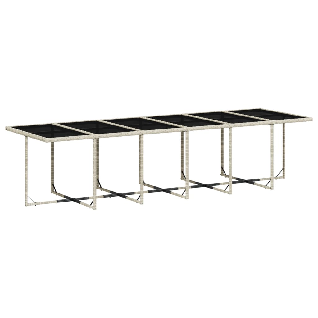 13-delige Tuinset met kussens poly rattan lichtgrijs is nu te koop bij PeponiXL, paradijselijk wonen!