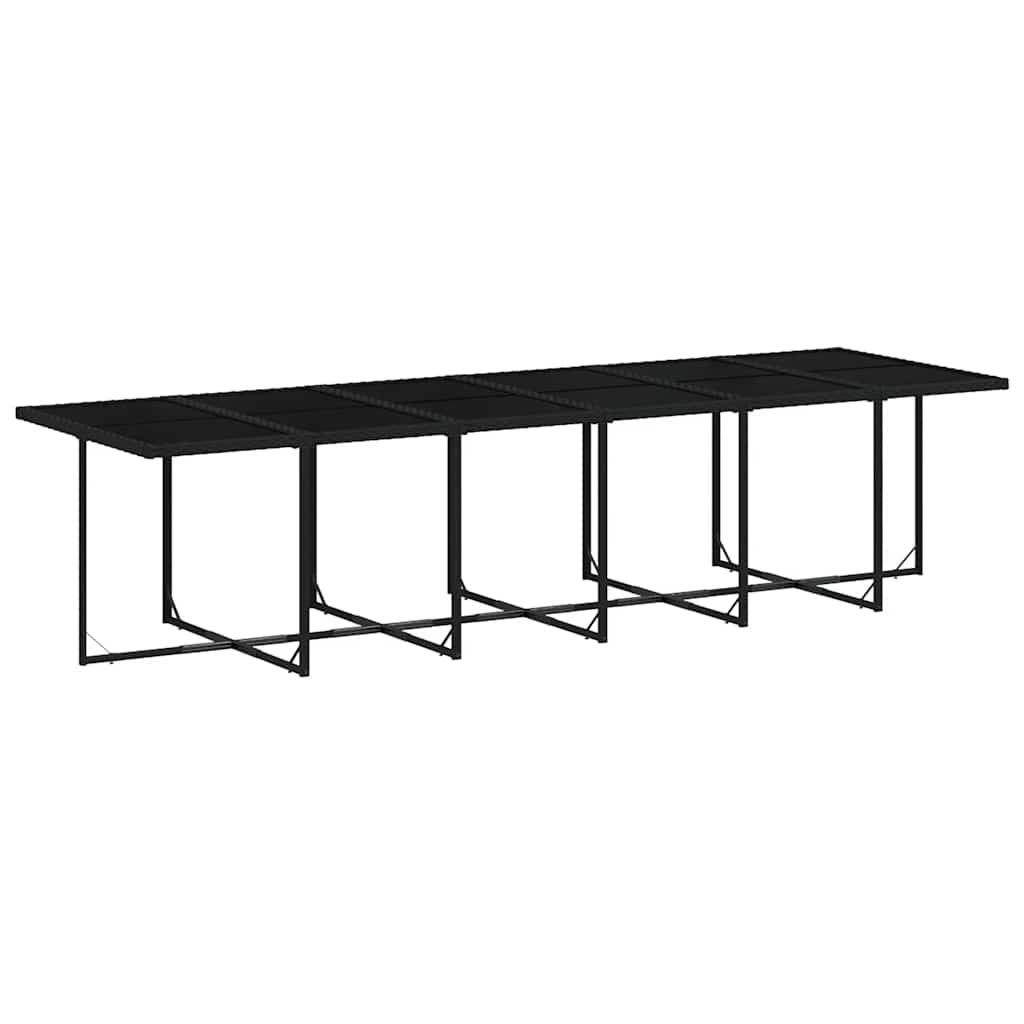 17-delige Tuinset met kussens poly rattan zwart is nu te koop bij PeponiXL, paradijselijk wonen!