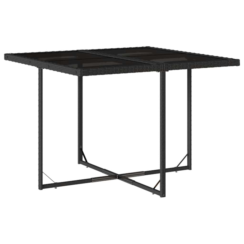 9-delige Tuinset poly rattan zwart is nu te koop bij PeponiXL, paradijselijk wonen!