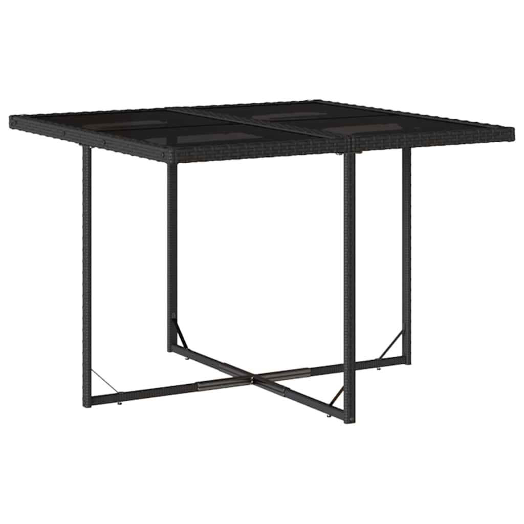 9-delige Tuinset poly rattan zwart is nu te koop bij PeponiXL, paradijselijk wonen!