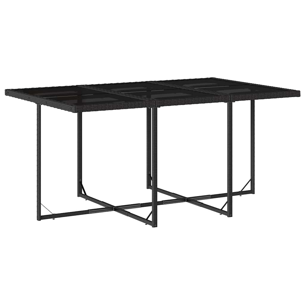 11-delige Tuinset met kussens poly rattan zwart is nu te koop bij PeponiXL, paradijselijk wonen!
