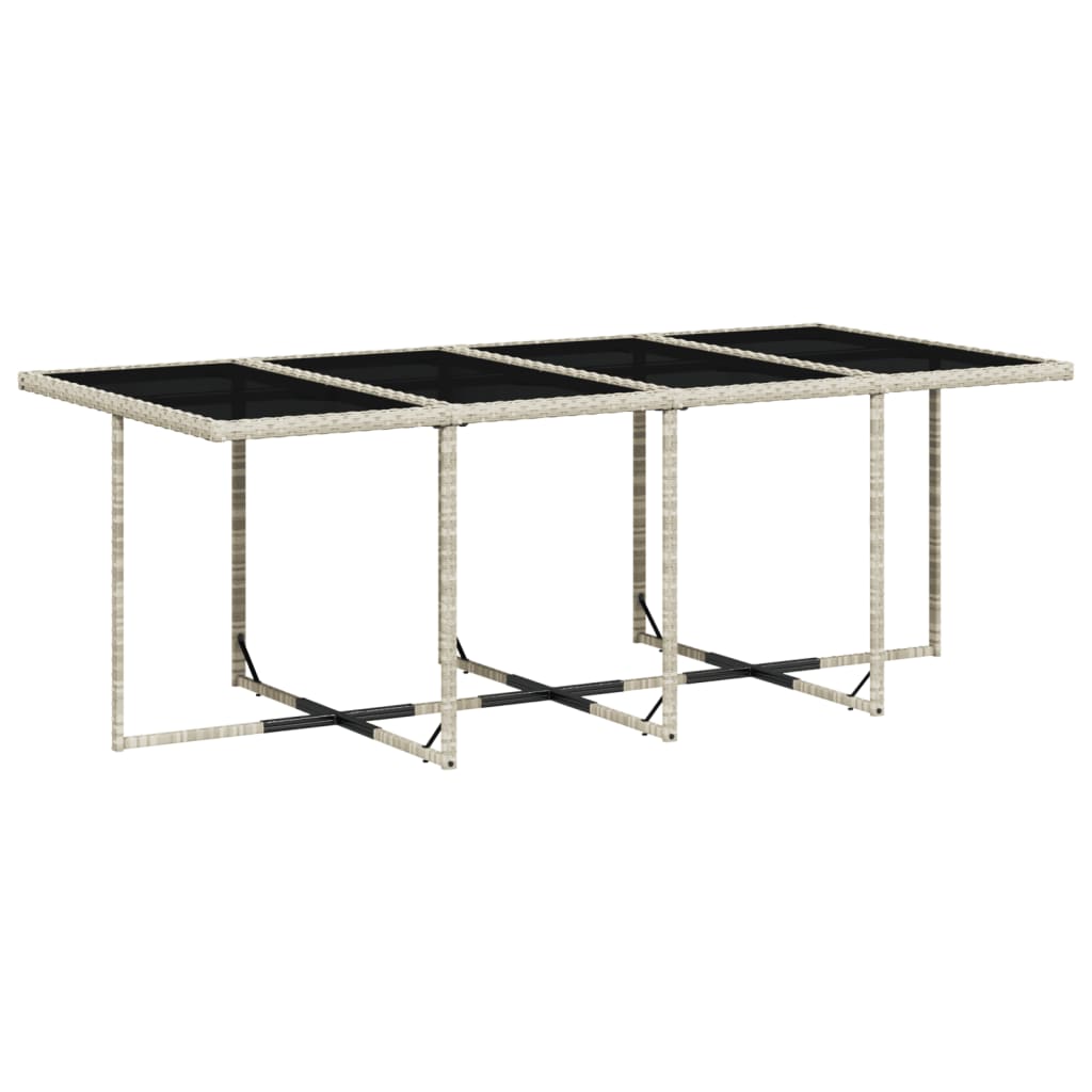 13-delige Tuinset met kussens poly rattan lichtgrijs is nu te koop bij PeponiXL, paradijselijk wonen!