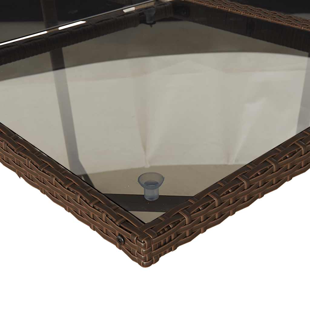 15-delige Tuinset met kussens poly rattan bruin is nu te koop bij PeponiXL, paradijselijk wonen!