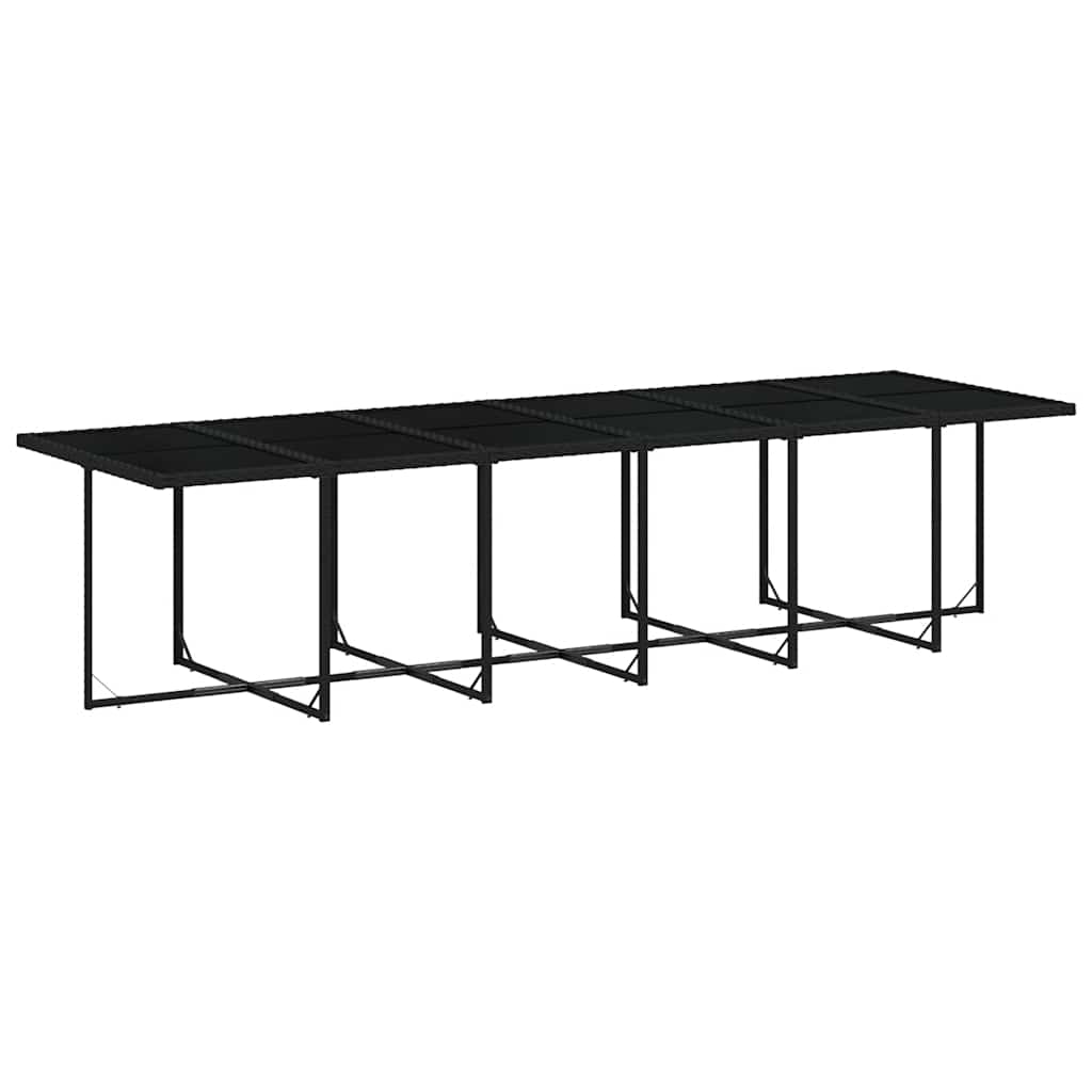 17-delige Tuinset met kussens poly rattan zwart is nu te koop bij PeponiXL, paradijselijk wonen!