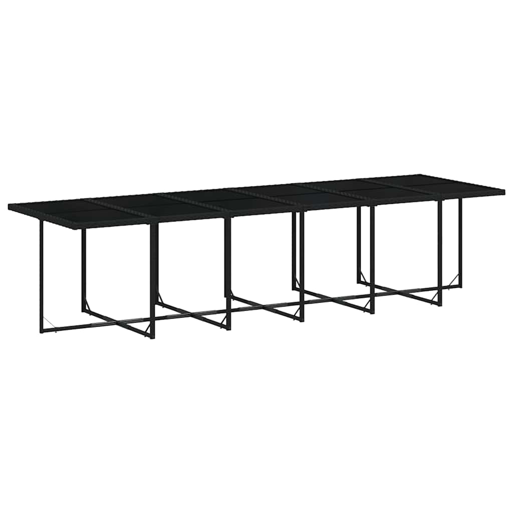 17-delige Tuinset met kussens poly rattan zwart is nu te koop bij PeponiXL, paradijselijk wonen!