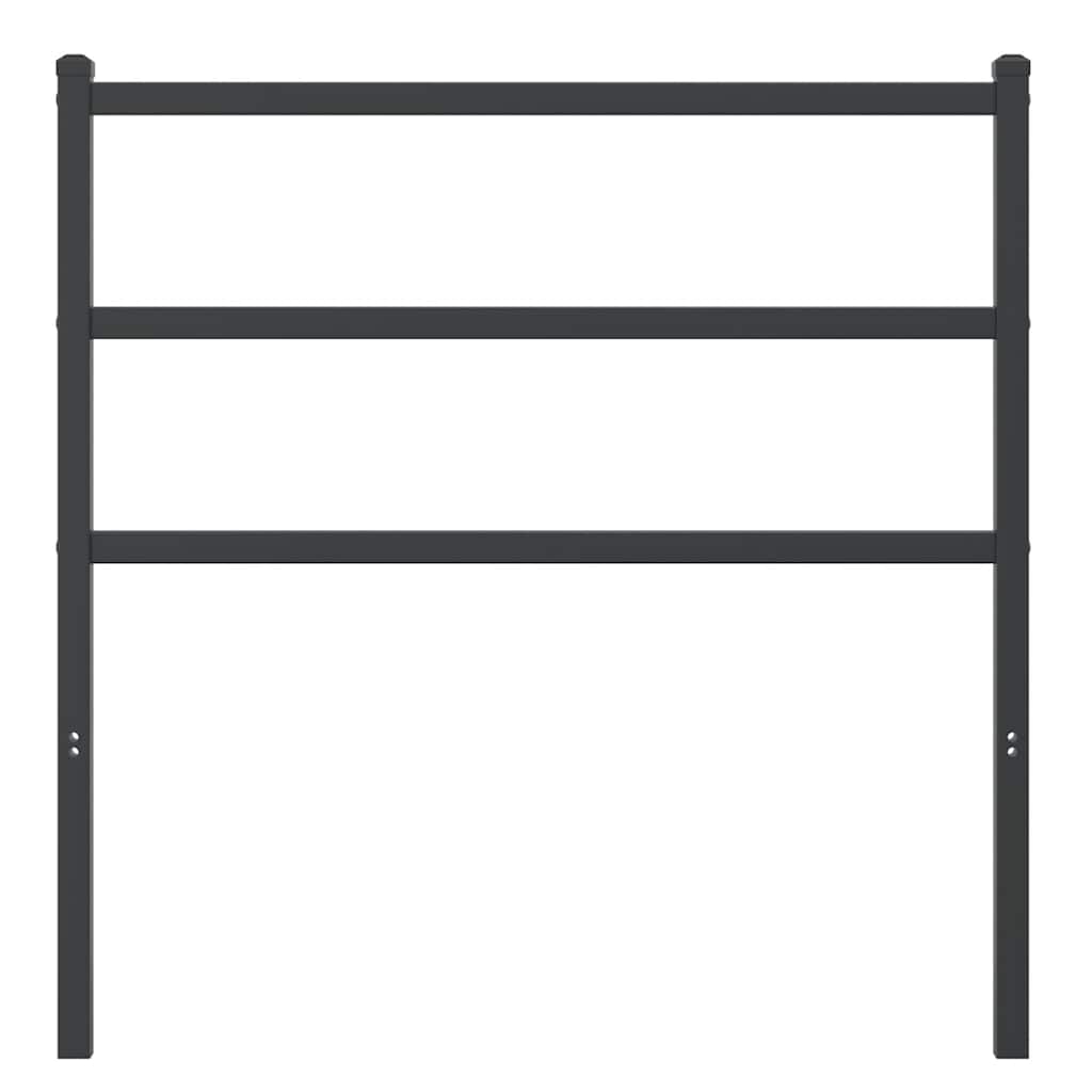 Vervangend hoofdbord 90 cm metaal zwart is nu te koop bij PeponiXL, paradijselijk wonen!