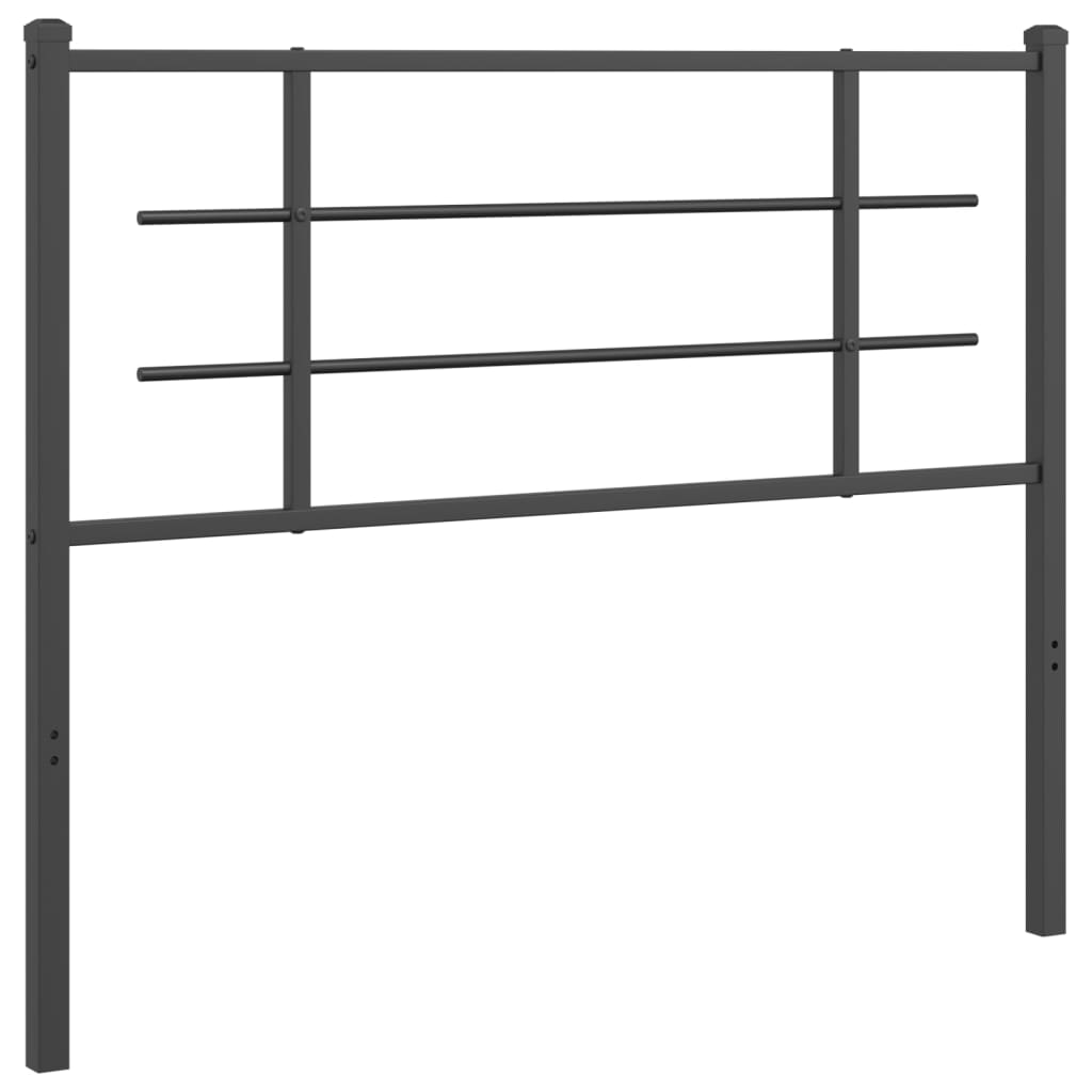 Vervangend hoofdbord 107 cm metaal zwart is nu te koop bij PeponiXL, paradijselijk wonen!