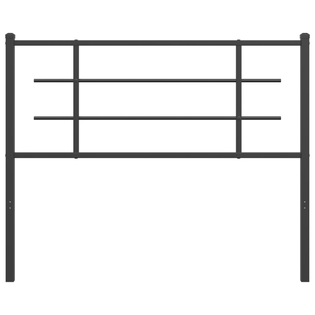 Vervangend hoofdbord 107 cm metaal zwart is nu te koop bij PeponiXL, paradijselijk wonen!