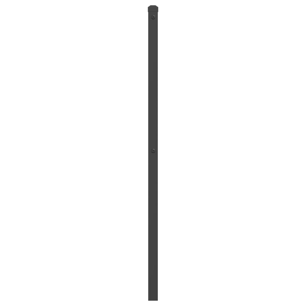 Vervangend hoofdbord 193 cm metaal zwart is nu te koop bij PeponiXL, paradijselijk wonen!