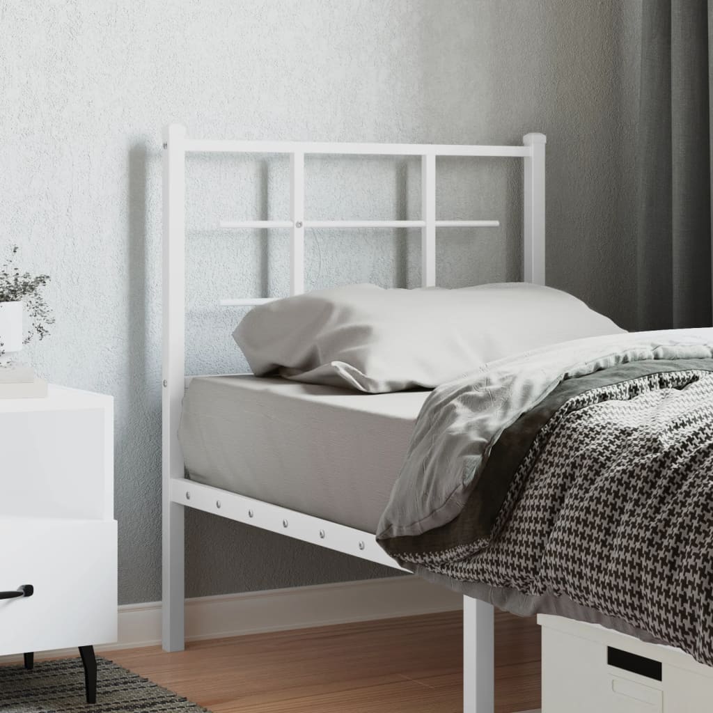 Vervangend hoofdbord 75 cm metaal wit is nu te koop bij PeponiXL, paradijselijk wonen!
