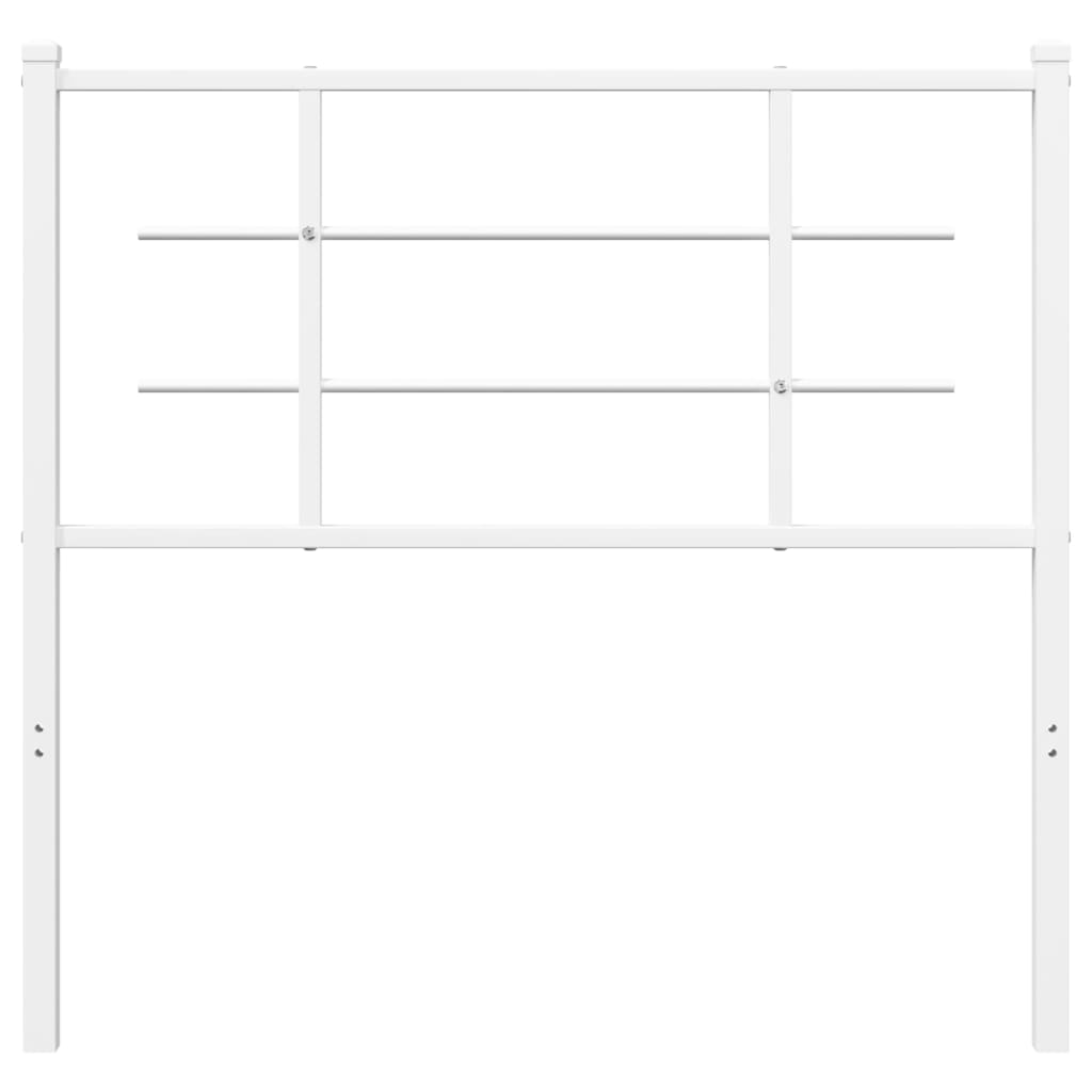 Vervangend hoofdbord 100 cm metaal wit is nu te koop bij PeponiXL, paradijselijk wonen!