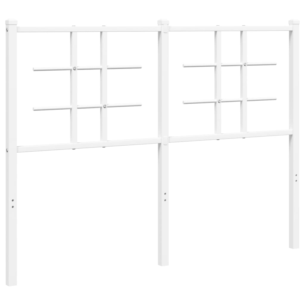 Vervangend hoofdbord 120 cm metaal wit is nu te koop bij PeponiXL, paradijselijk wonen!