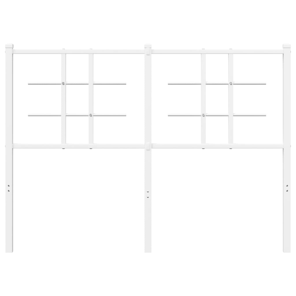 Vervangend hoofdbord 120 cm metaal wit is nu te koop bij PeponiXL, paradijselijk wonen!