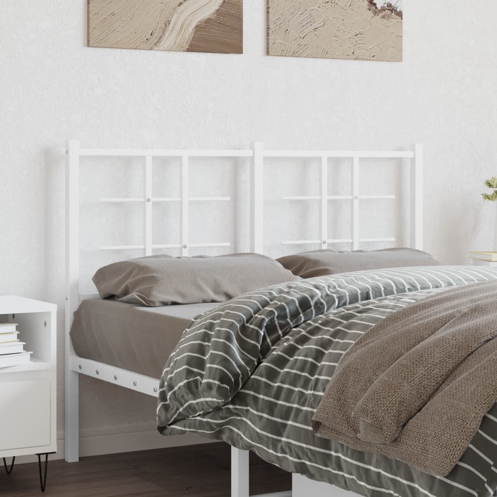 Vervangend hoofdbord 120 cm metaal wit is nu te koop bij PeponiXL, paradijselijk wonen!