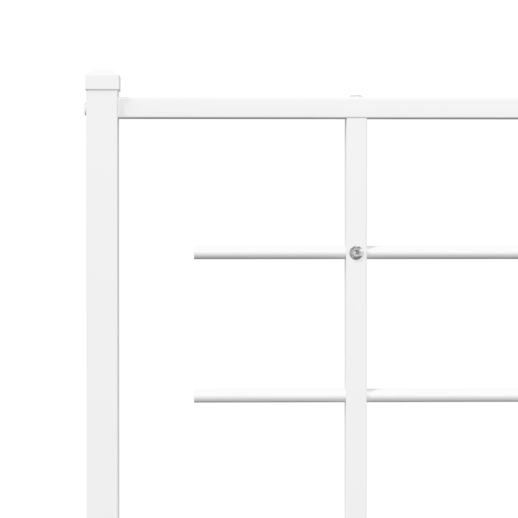 Vervangend hoofdbord 150 cm metaal wit is nu te koop bij PeponiXL, paradijselijk wonen!