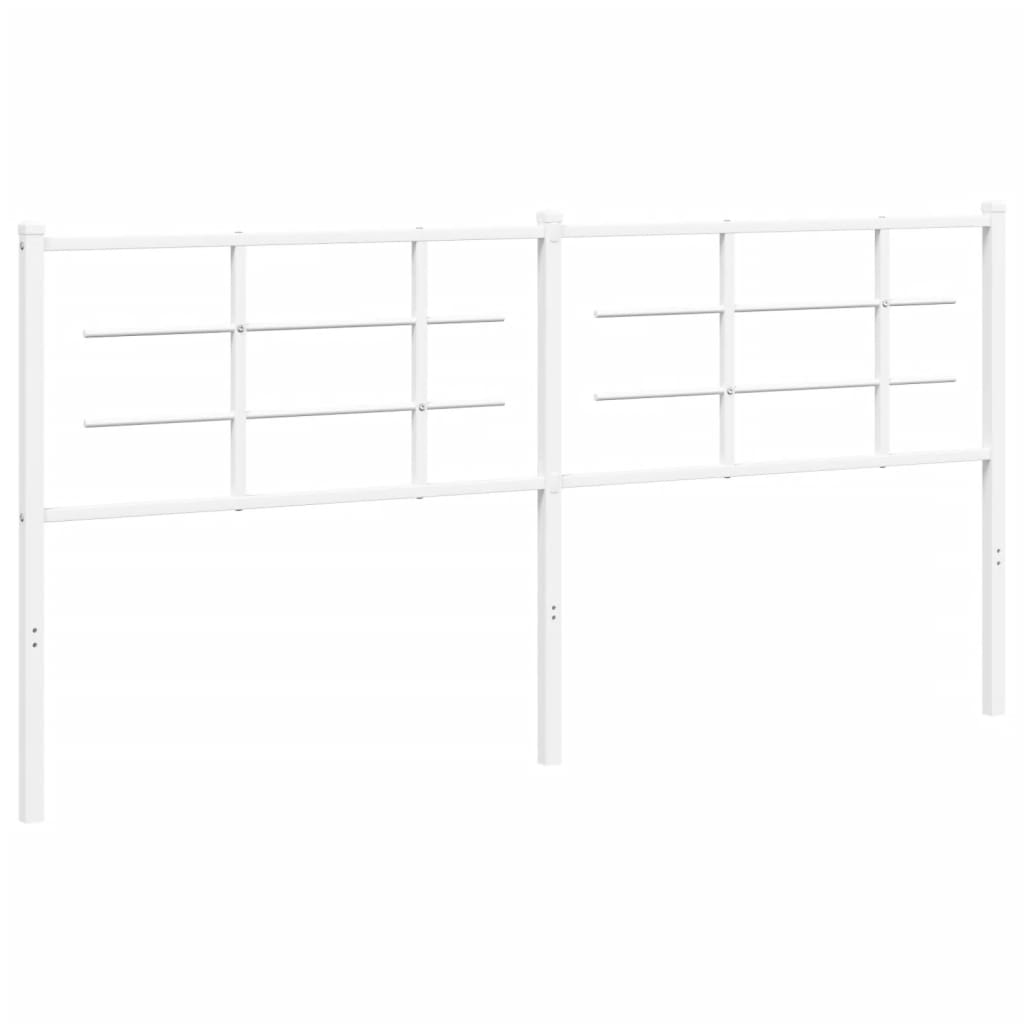Vervangend hoofdbord 180 cm metaal wit is nu te koop bij PeponiXL, paradijselijk wonen!