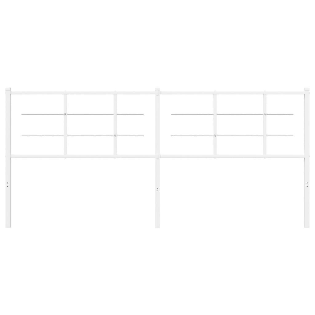 Vervangend hoofdbord 193 cm metaal wit is nu te koop bij PeponiXL, paradijselijk wonen!