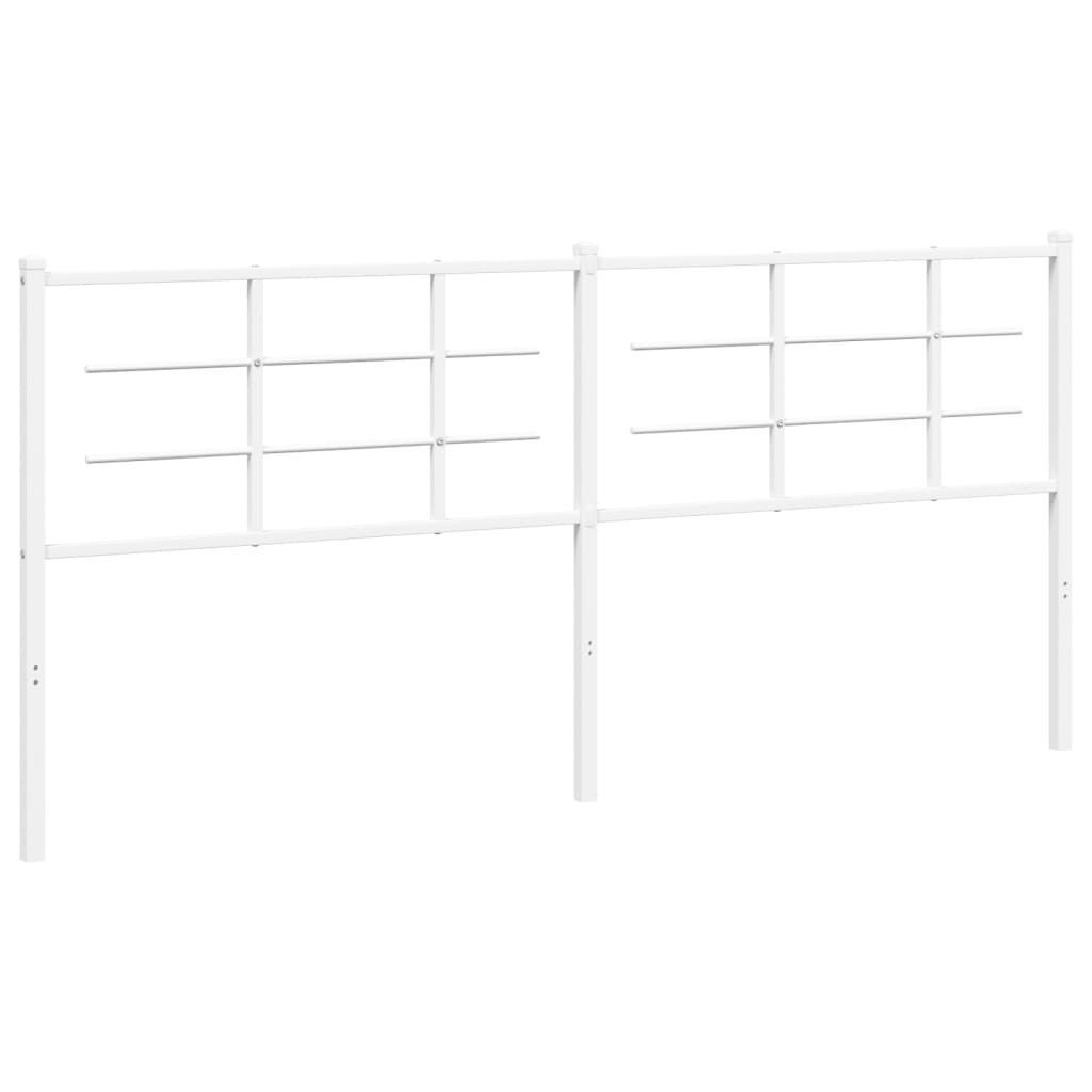 Vervangend hoofdbord 200 cm metaal wit is nu te koop bij PeponiXL, paradijselijk wonen!