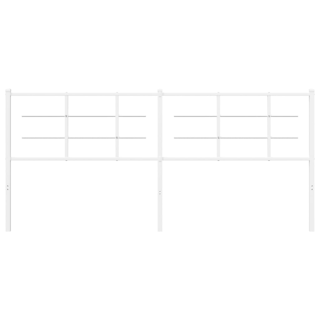 Vervangend hoofdbord 200 cm metaal wit is nu te koop bij PeponiXL, paradijselijk wonen!