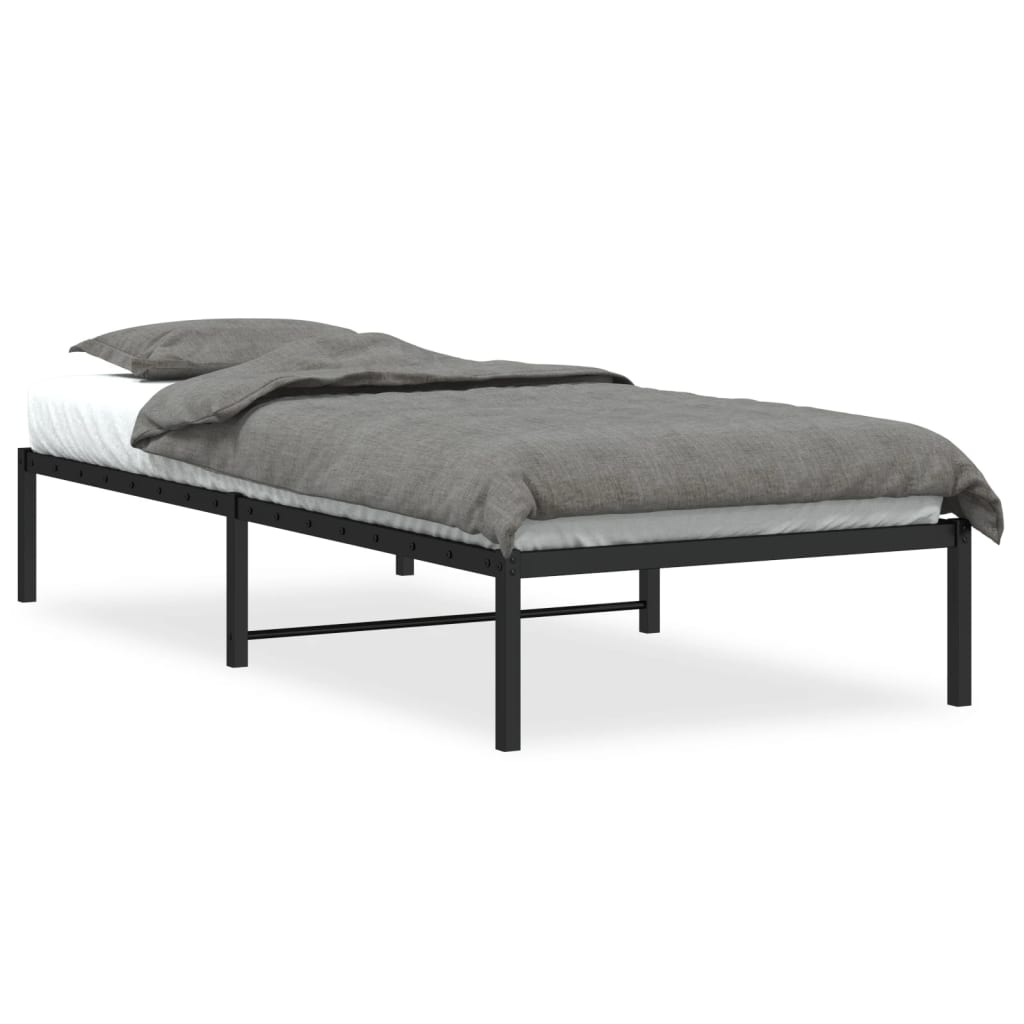Bedframe metaal zwart 90x190 cm is nu te koop bij PeponiXL, paradijselijk wonen!