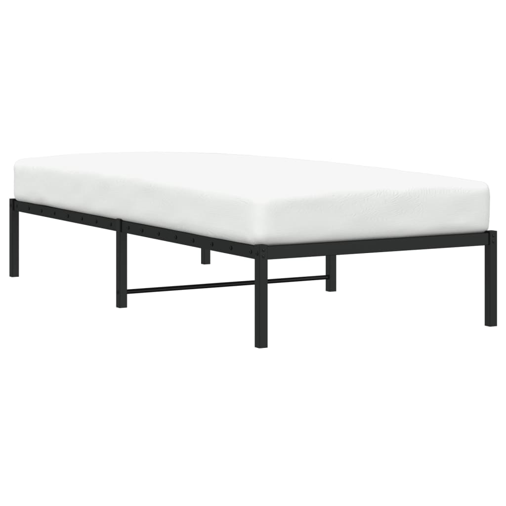 Bedframe metaal zwart 90x190 cm is nu te koop bij PeponiXL, paradijselijk wonen!