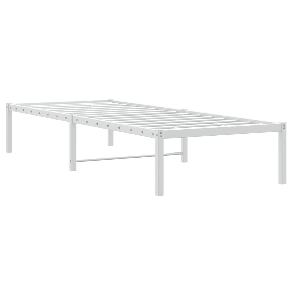 Bedframe metaal wit 75 x 190 cm is nu te koop bij PeponiXL, paradijselijk wonen!