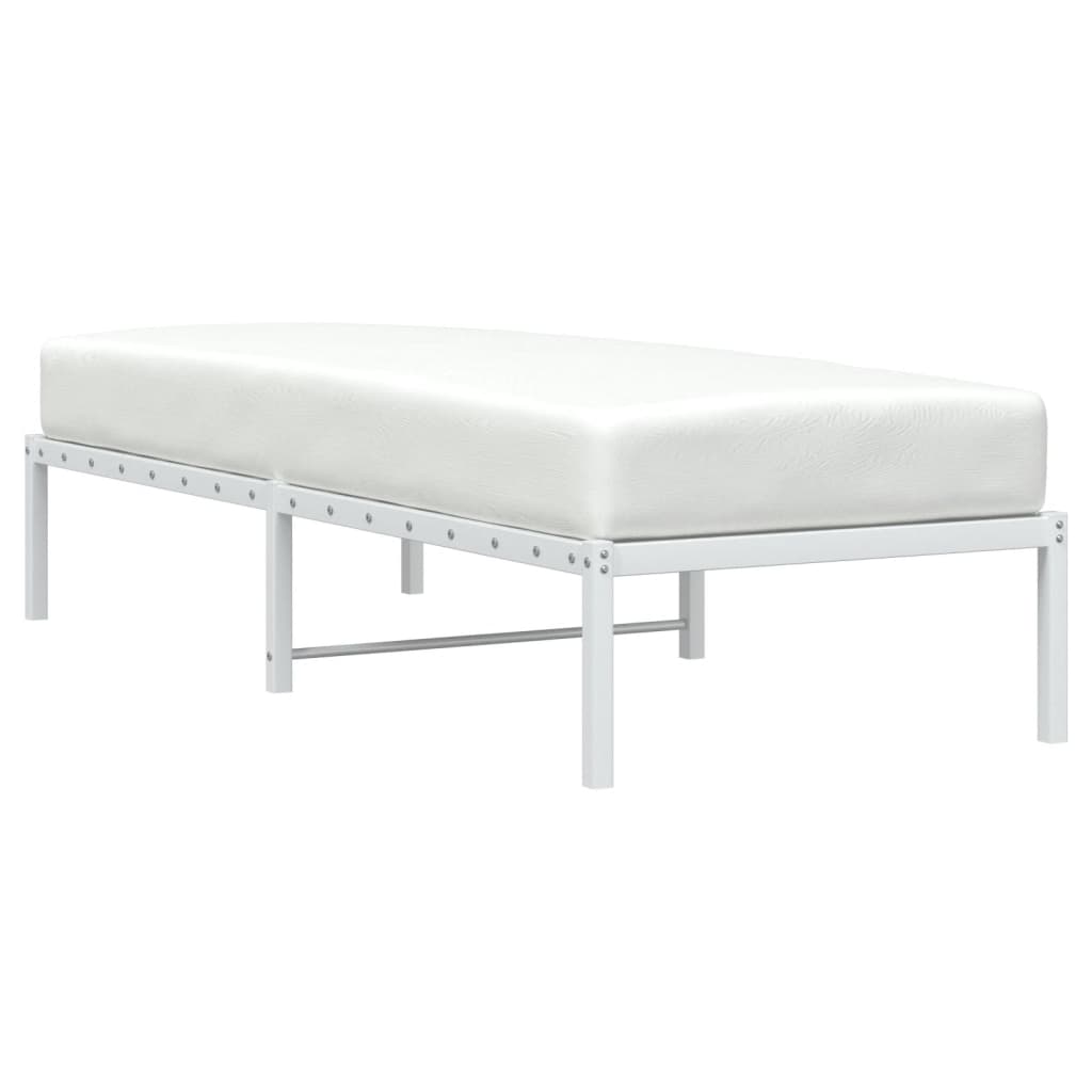 Bedframe metaal wit 80x200 cm is nu te koop bij PeponiXL, paradijselijk wonen!