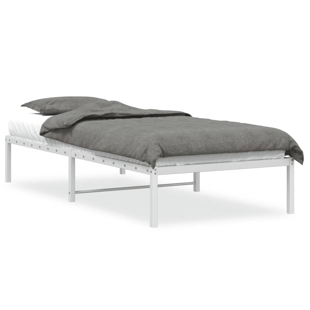 Bedframe metaal wit 90x190 cm is nu te koop bij PeponiXL, paradijselijk wonen!
