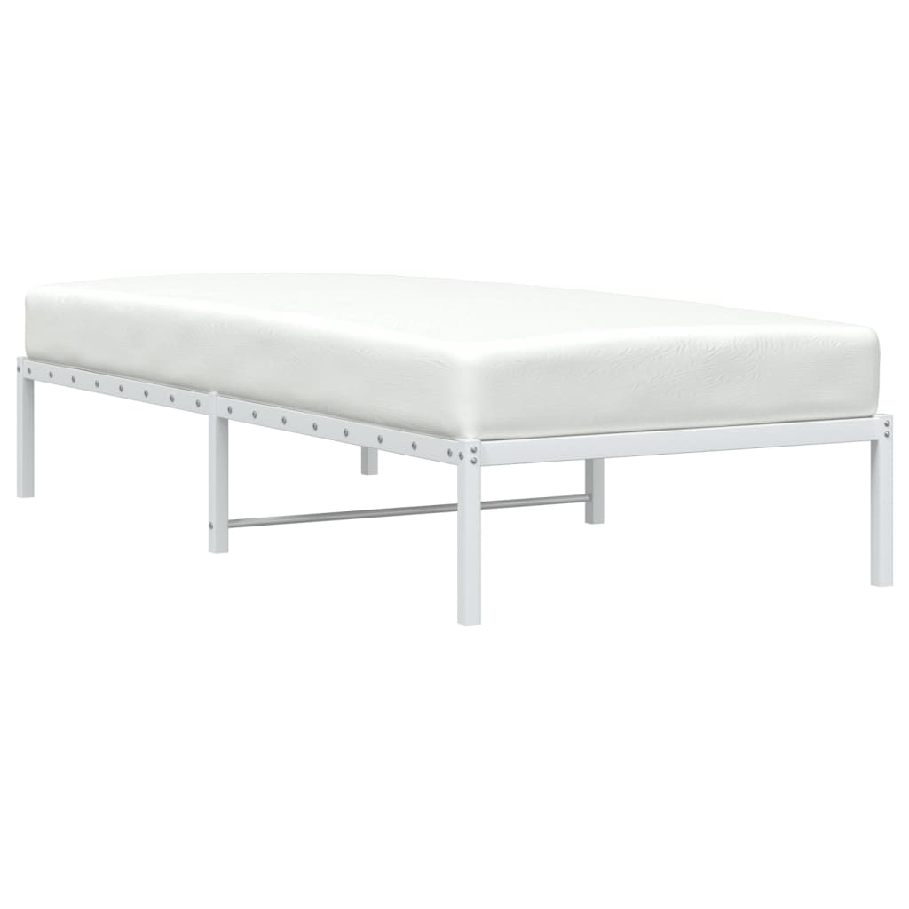 Bedframe metaal wit 90x190 cm is nu te koop bij PeponiXL, paradijselijk wonen!