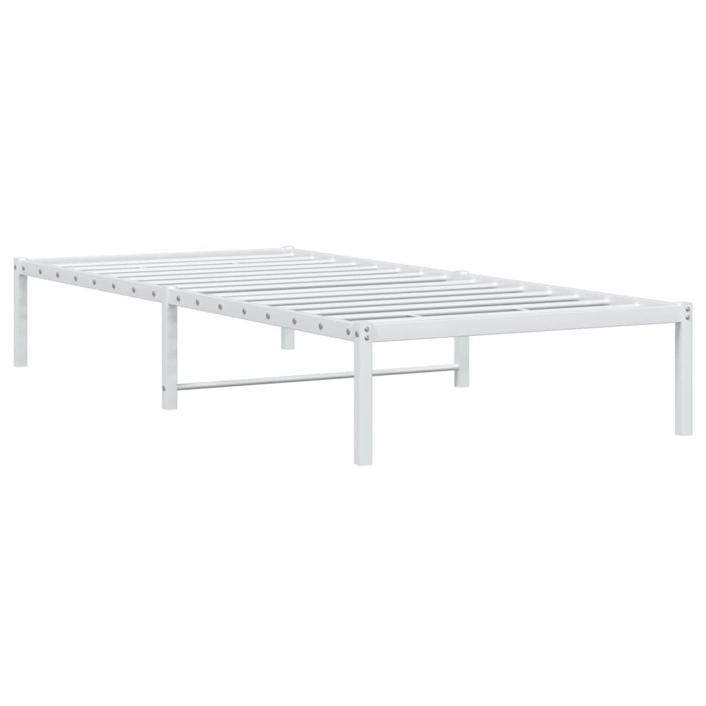 Bedframe metaal wit 90x190 cm is nu te koop bij PeponiXL, paradijselijk wonen!
