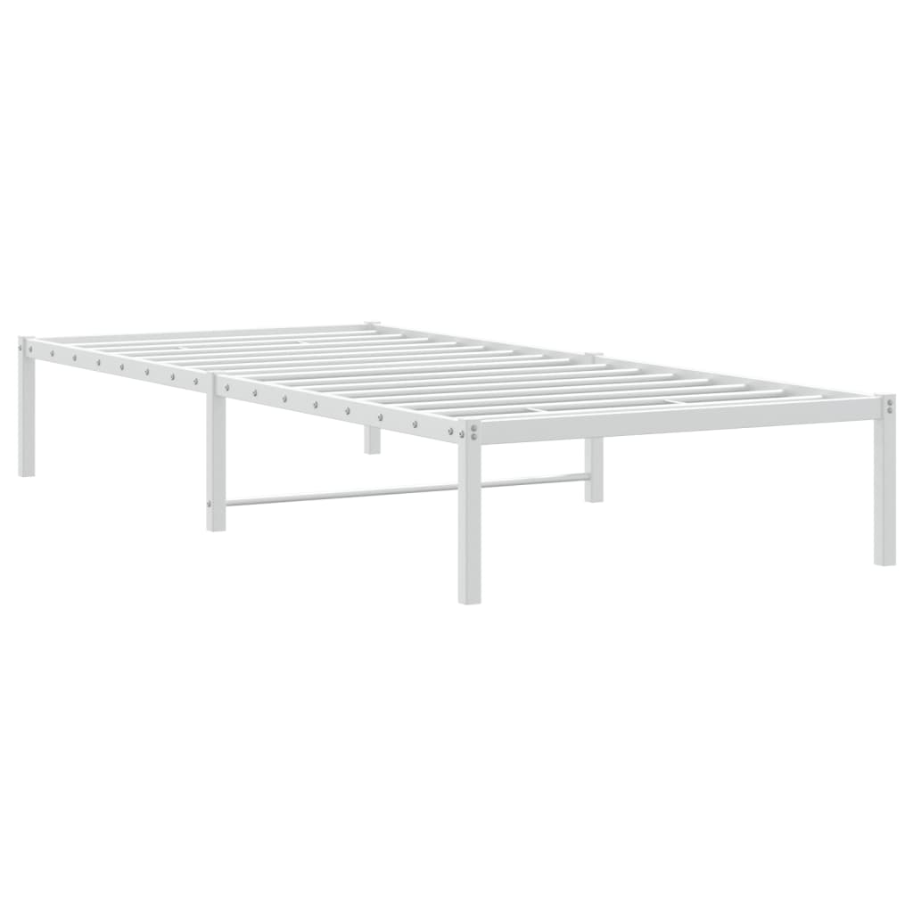 Bedframe metaal wit 90x190 cm is nu te koop bij PeponiXL, paradijselijk wonen!